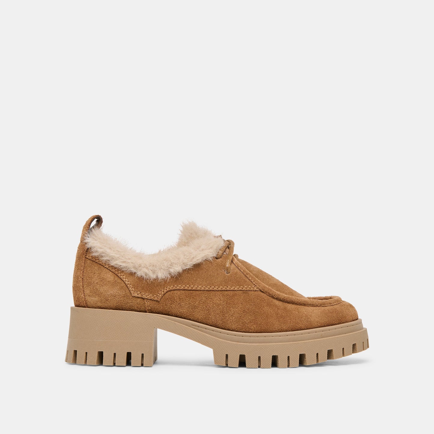 Milza Plush Lt Brown Suede Loafers Dolce Vita