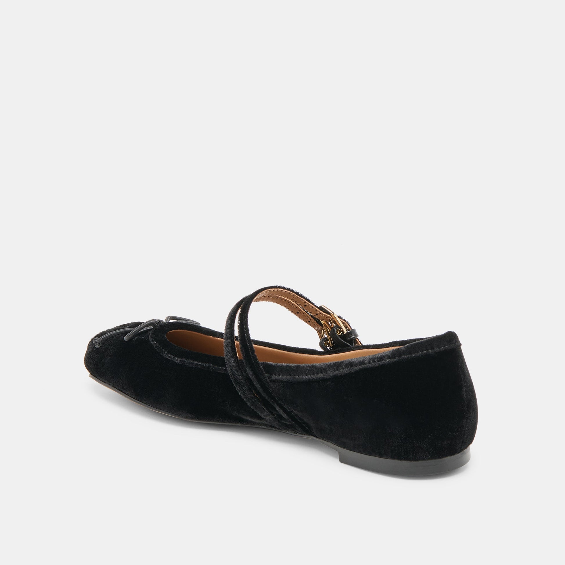 Gibsen Nero Velvet Ballet Flats Dolce Vita