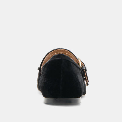 Gibsen Nero Velvet Ballet Flats Dolce Vita