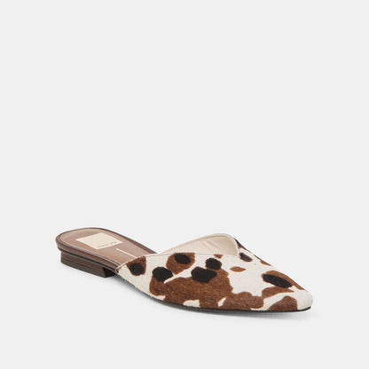 Elm Cocoa Taurus Calf Hair Flats Dolce Vita
