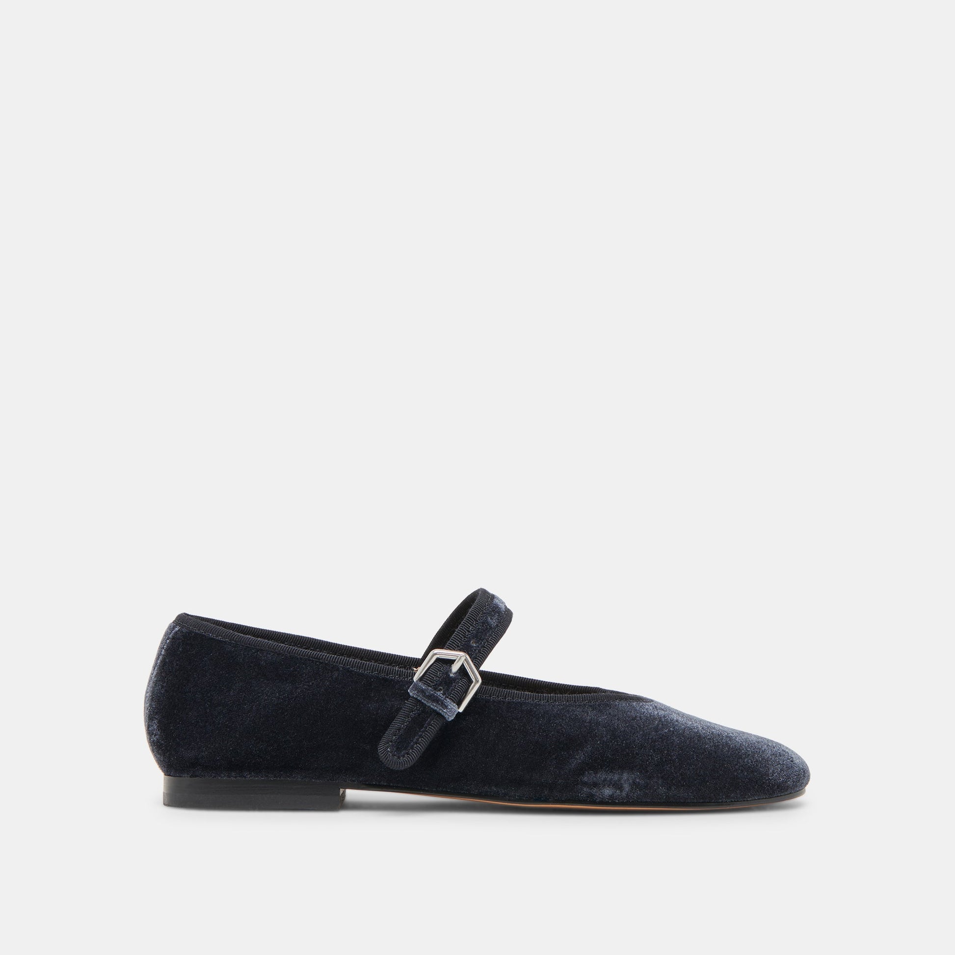 ROSLYN BALLET FLATS DUSTY BLUE VELVET Dolce Vita