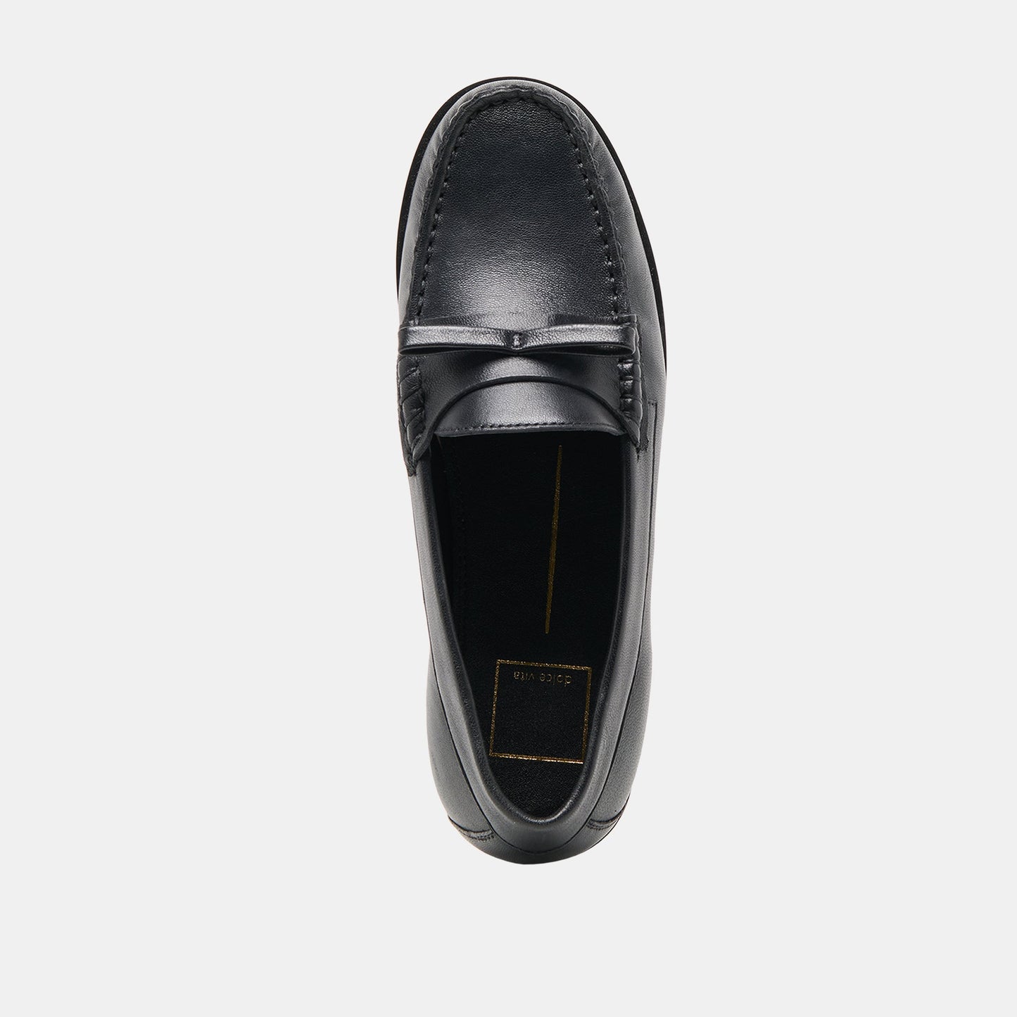Barney Black Leather Loafers Dolce Vita