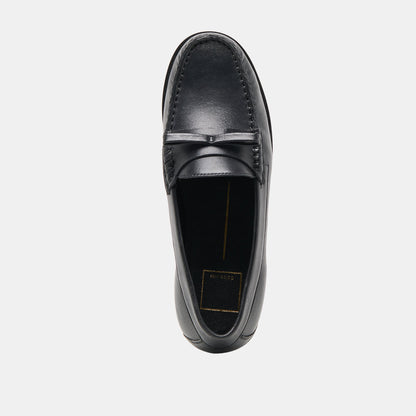 Barney Black Leather Loafers Dolce Vita