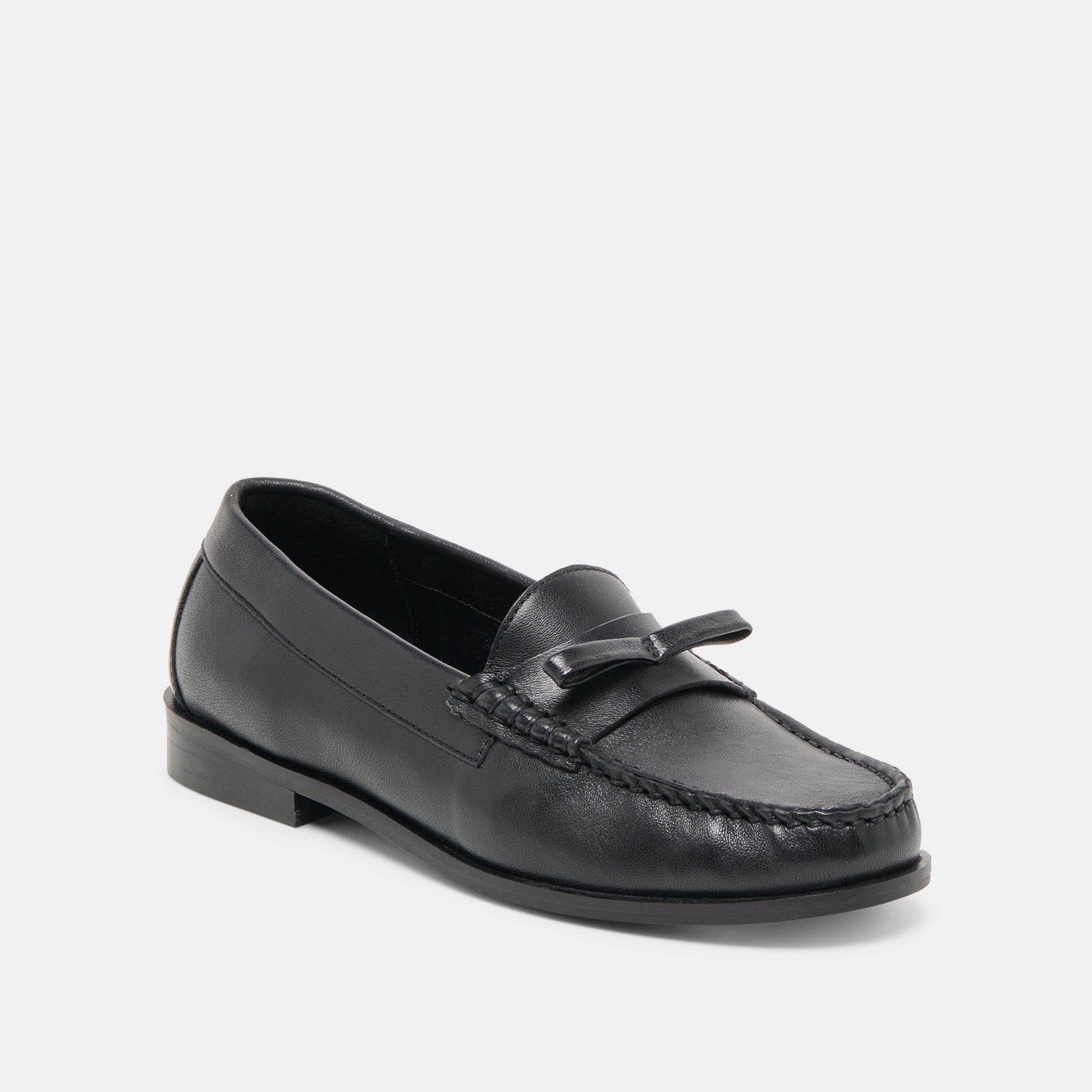 Barney Black Leather Loafers Dolce Vita