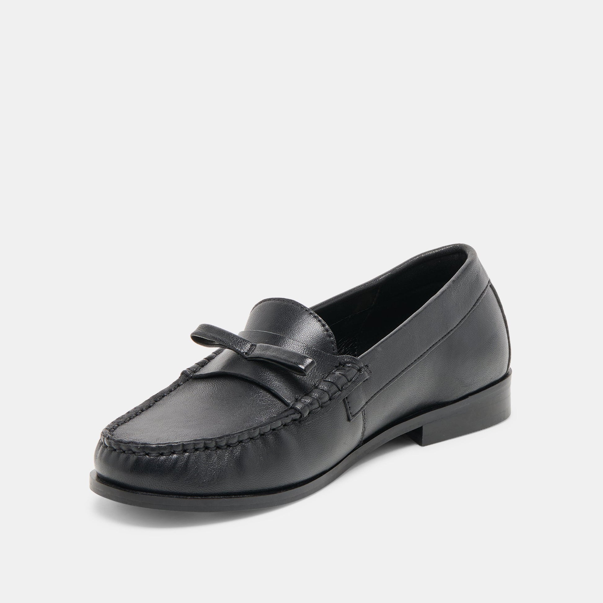 Barney Black Leather Loafers Dolce Vita
