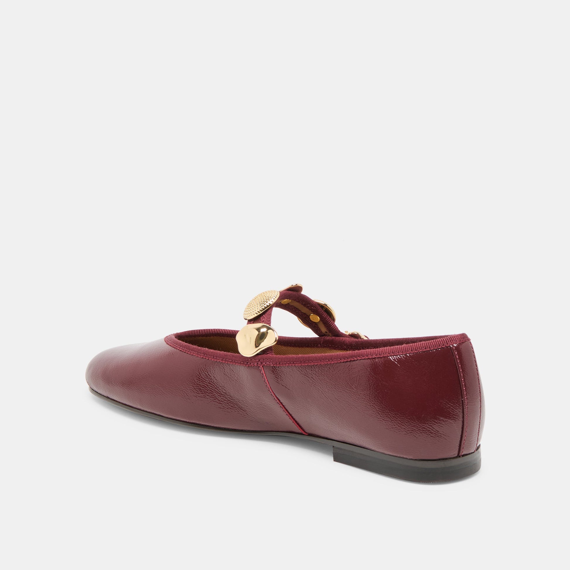 Relan Oxblood Leather Ballet Flats Dolce Vita