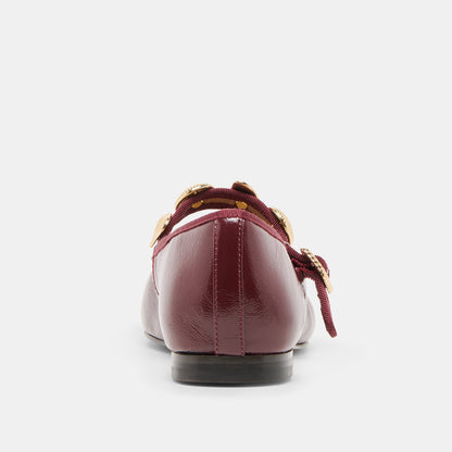 Relan Oxblood Leather Ballet Flats Dolce Vita