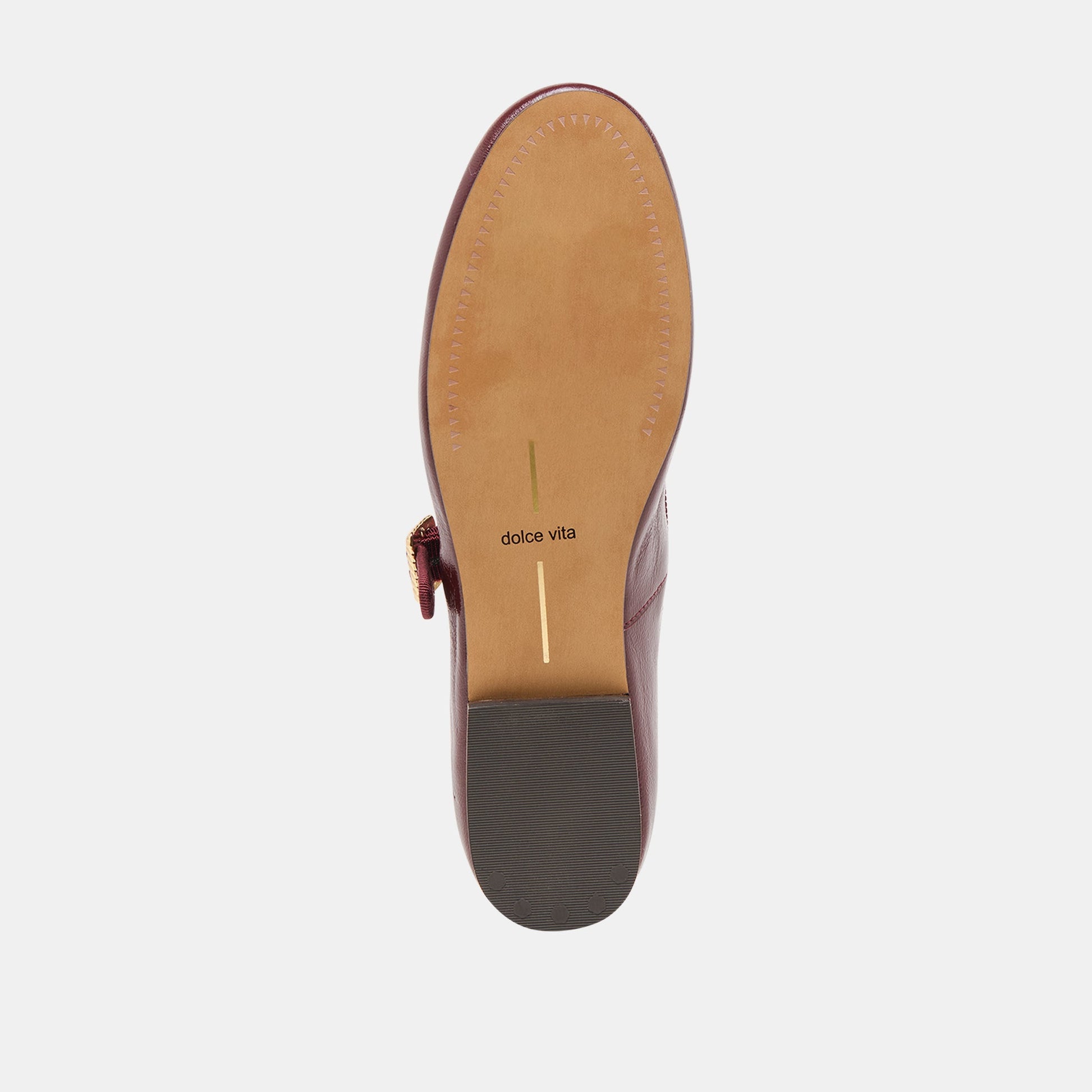Relan Oxblood Leather Ballet Flats Dolce Vita