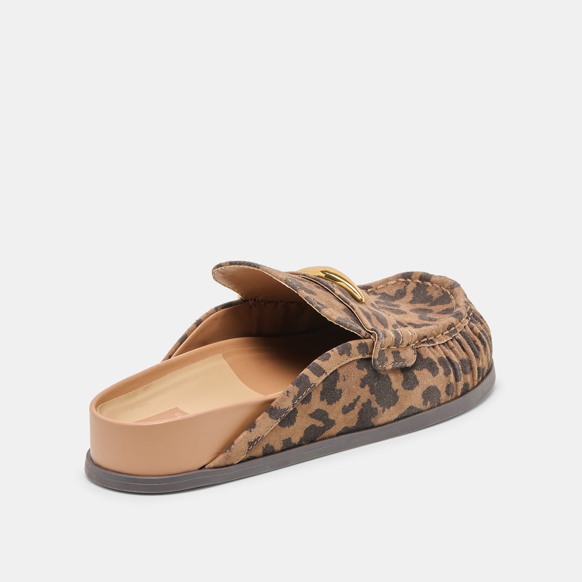 Jodero Brown Leopard Printed Suede Flats Dolce Vita