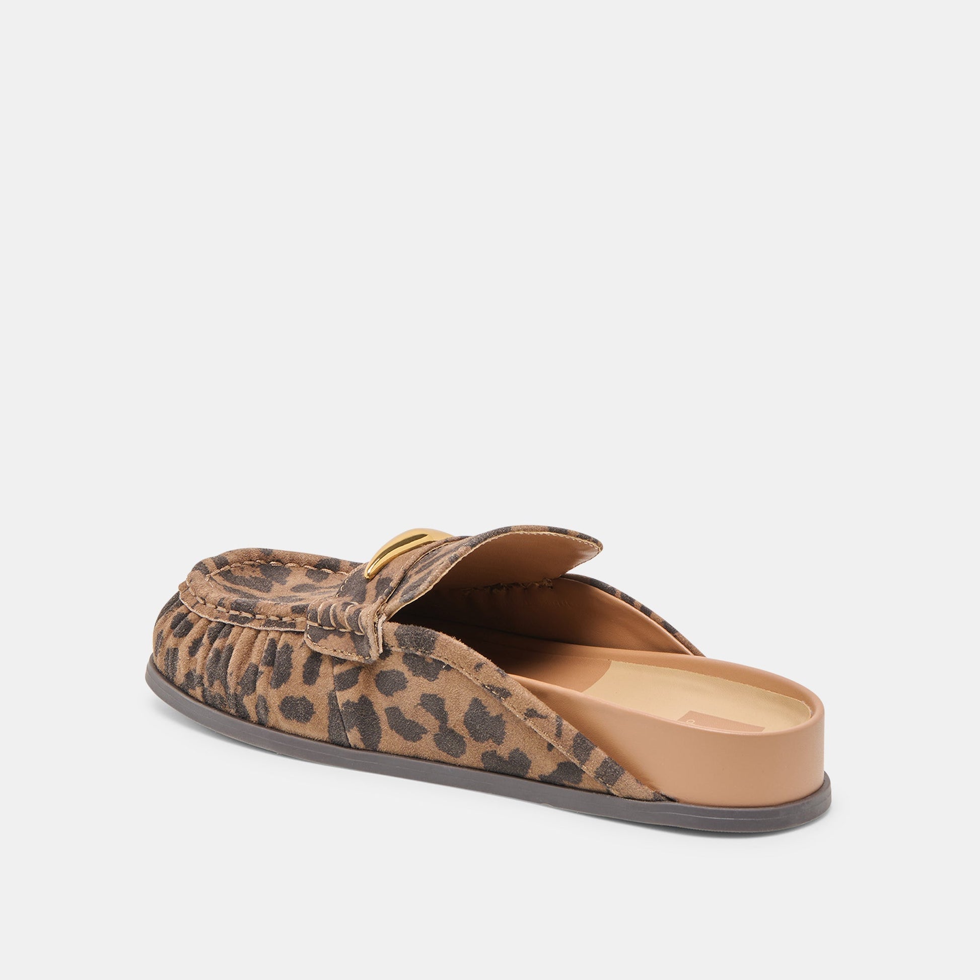 Jodero Brown Leopard Printed Suede Flats Dolce Vita