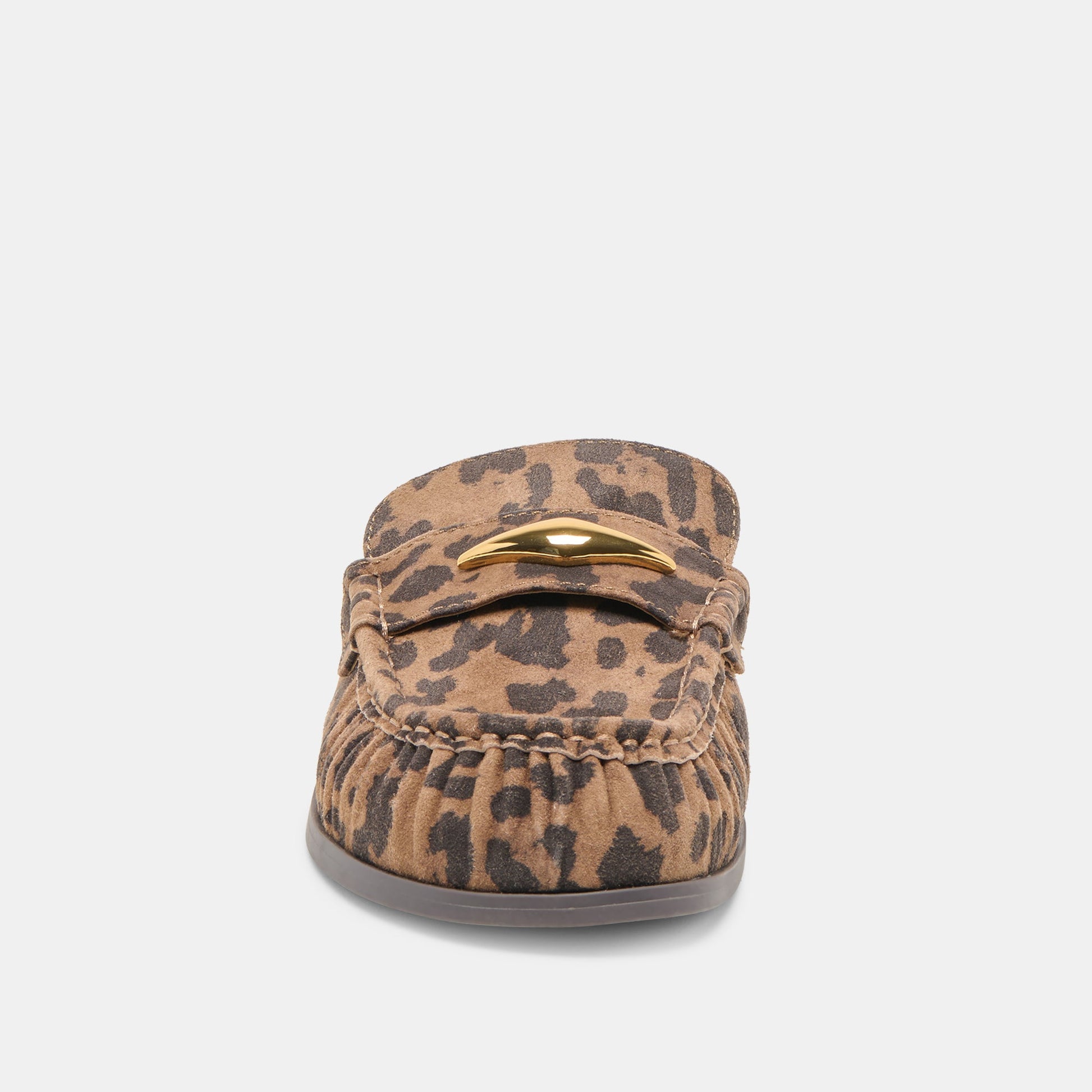 Jodero Brown Leopard Printed Suede Flats Dolce Vita