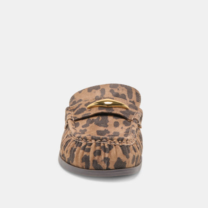 Jodero Brown Leopard Printed Suede Flats Dolce Vita