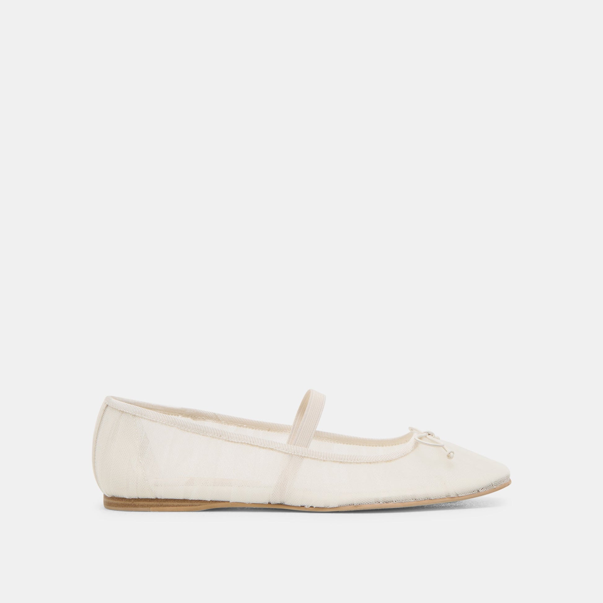 Raeven White Tulle Ballet Flats Dolce Vita