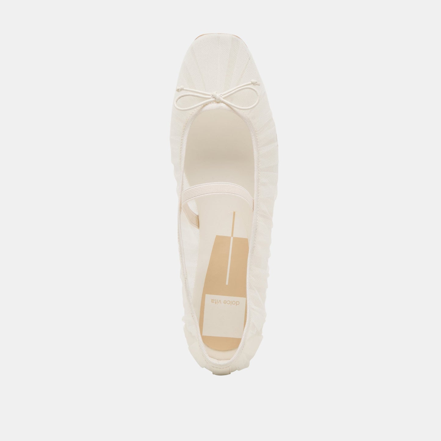 Raeven White Tulle Ballet Flats Dolce Vita