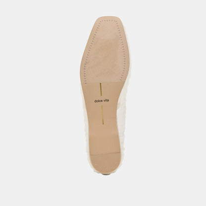 Raeven White Tulle Ballet Flats Dolce Vita