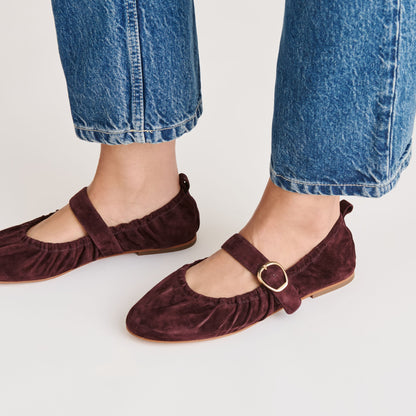 CAELY BALLET FLATS MULBERRY SUEDE Dolce Vita