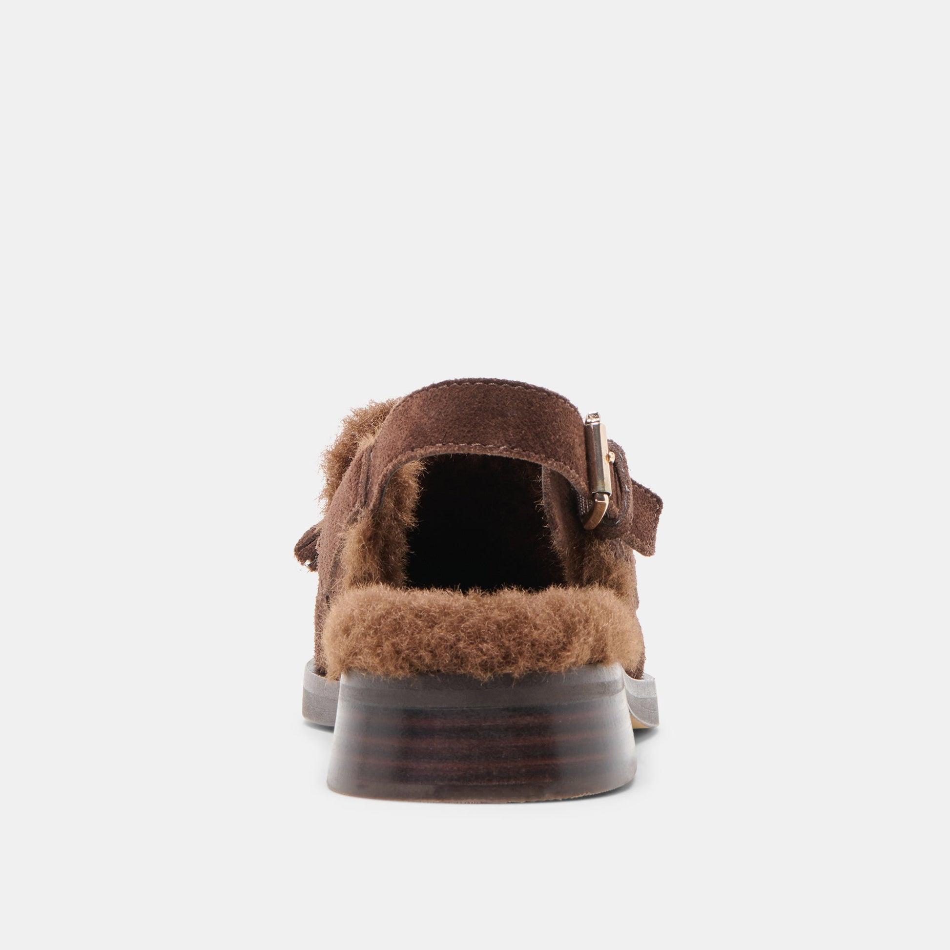 Hamlit Plush Dk Brown Suede Loafers Dolce Vita