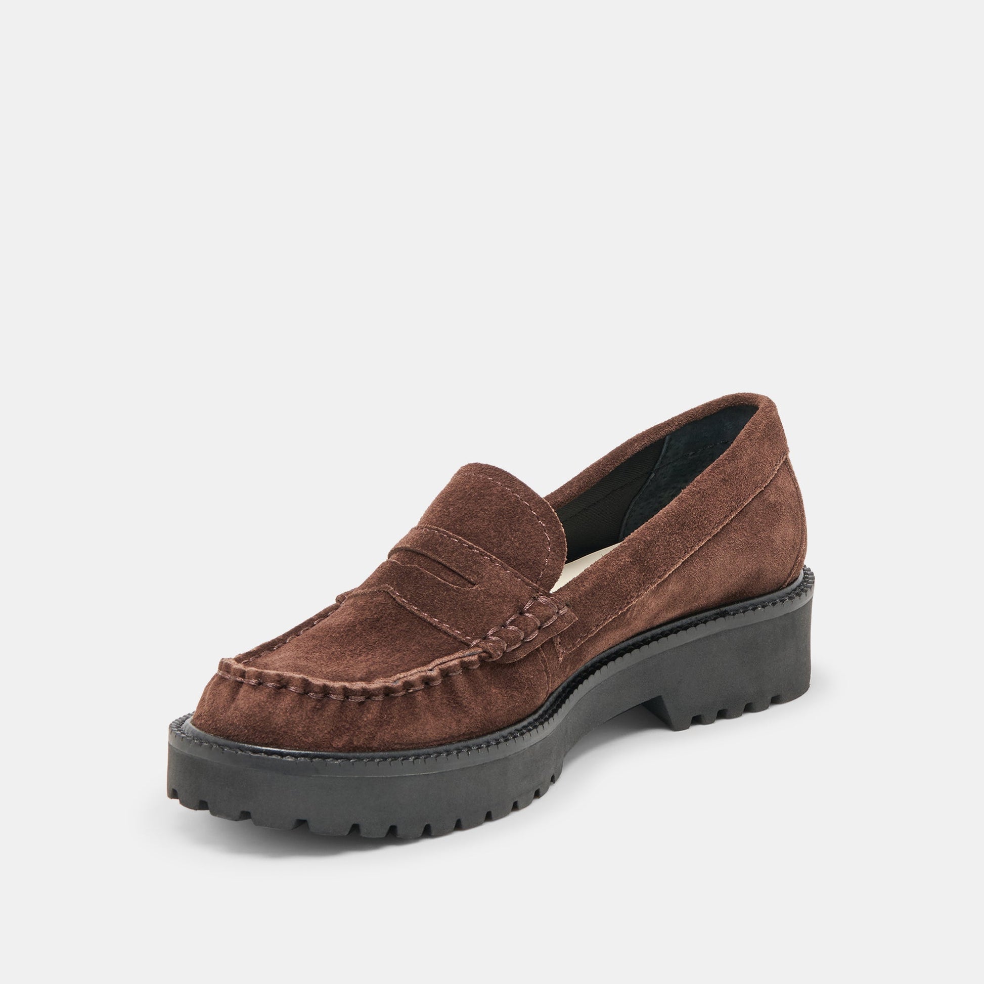 Merek Dk Brown Suede Loafers Dolce Vita
