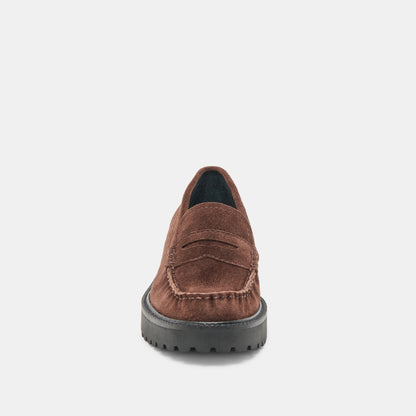 Merek Dk Brown Suede Loafers Dolce Vita