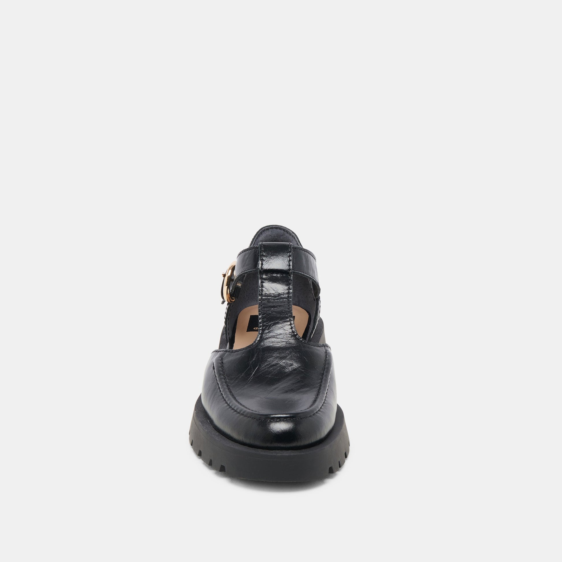 EMILIO FLATS MIDNIGHT CRINKLE PATENT LEATHER Dolce Vita