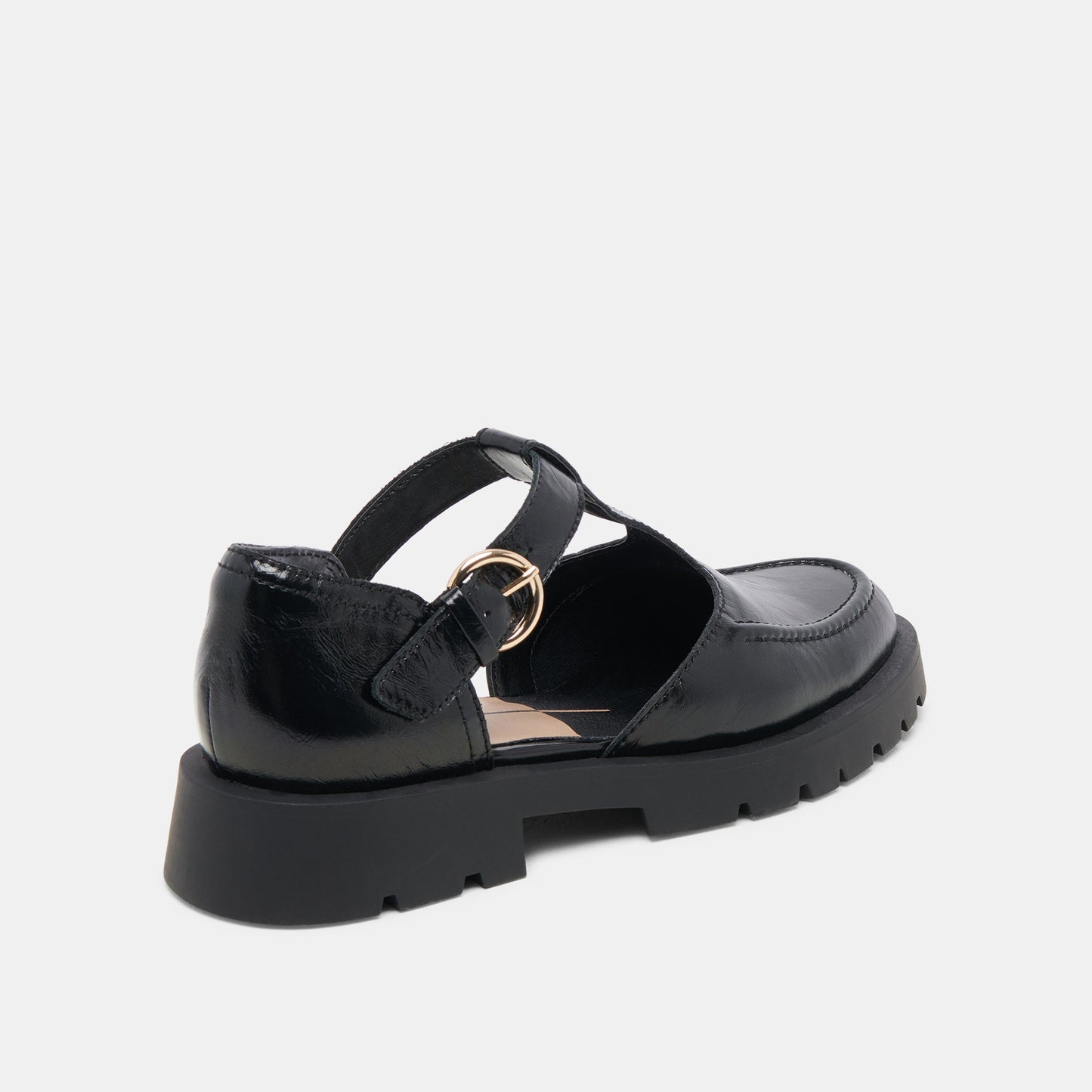 EMILIO FLATS MIDNIGHT CRINKLE PATENT LEATHER Dolce Vita