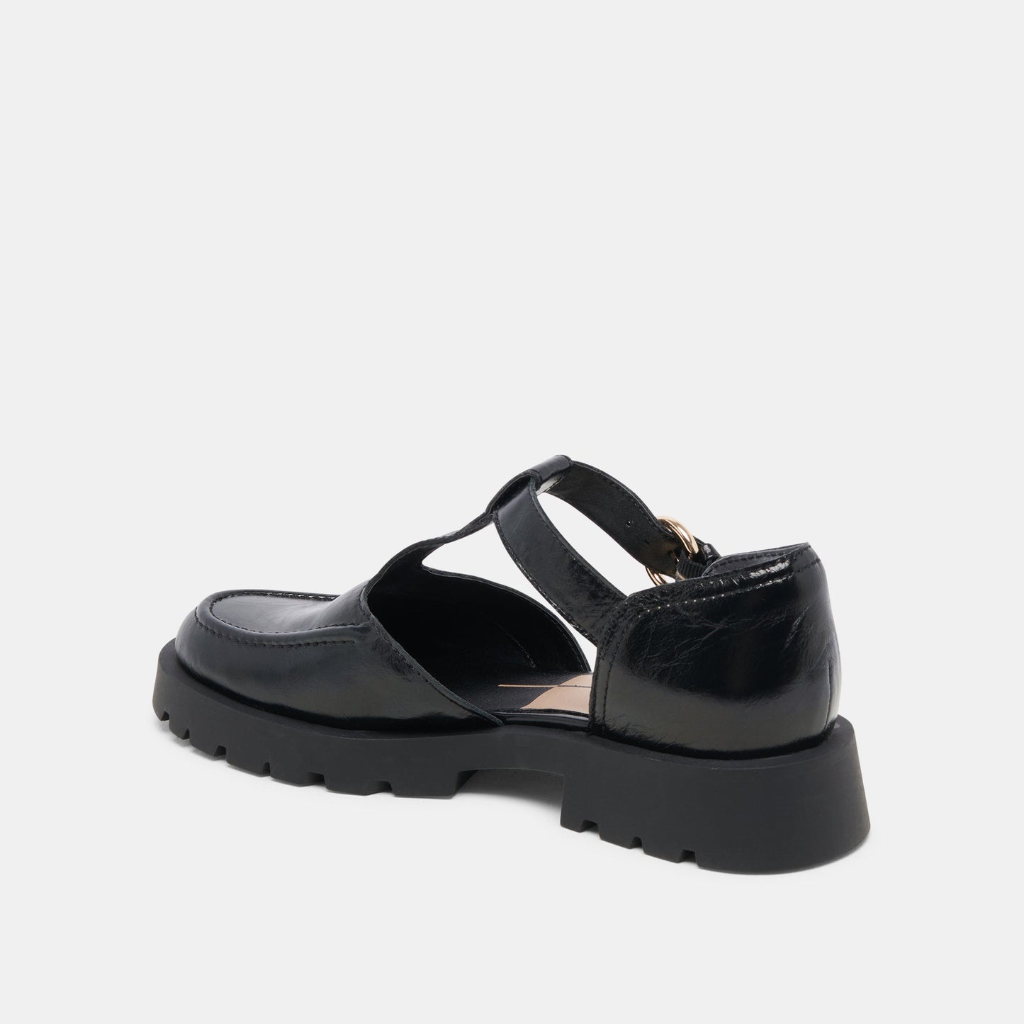 EMILIO FLATS MIDNIGHT CRINKLE PATENT LEATHER Dolce Vita