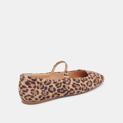 REYES BALLET FLATS DK LEOPARD SUEDE Dolce Vita