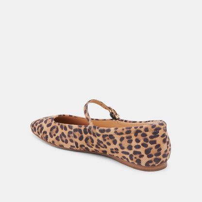 REYES BALLET FLATS DK LEOPARD SUEDE Dolce Vita