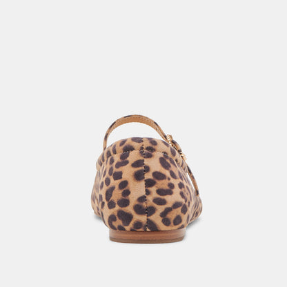 REYES BALLET FLATS DK LEOPARD SUEDE Dolce Vita