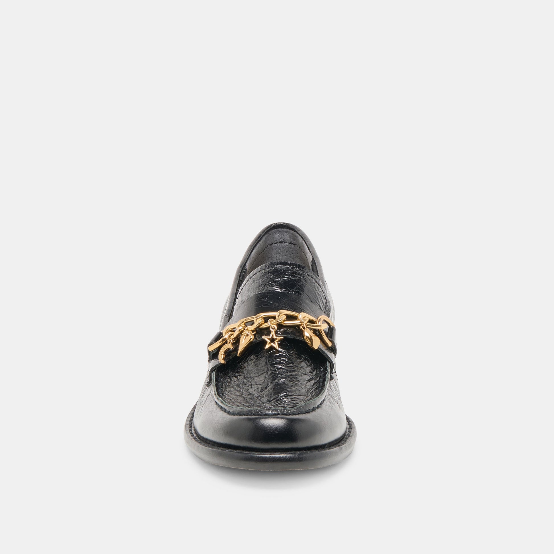 Waylen Midnight Crinkle Patent Loafers Dolce Vita