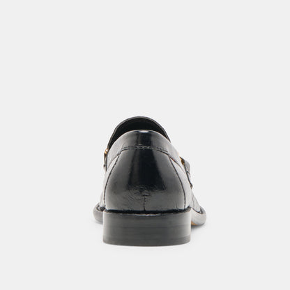 Waylen Midnight Crinkle Patent Loafers Dolce Vita