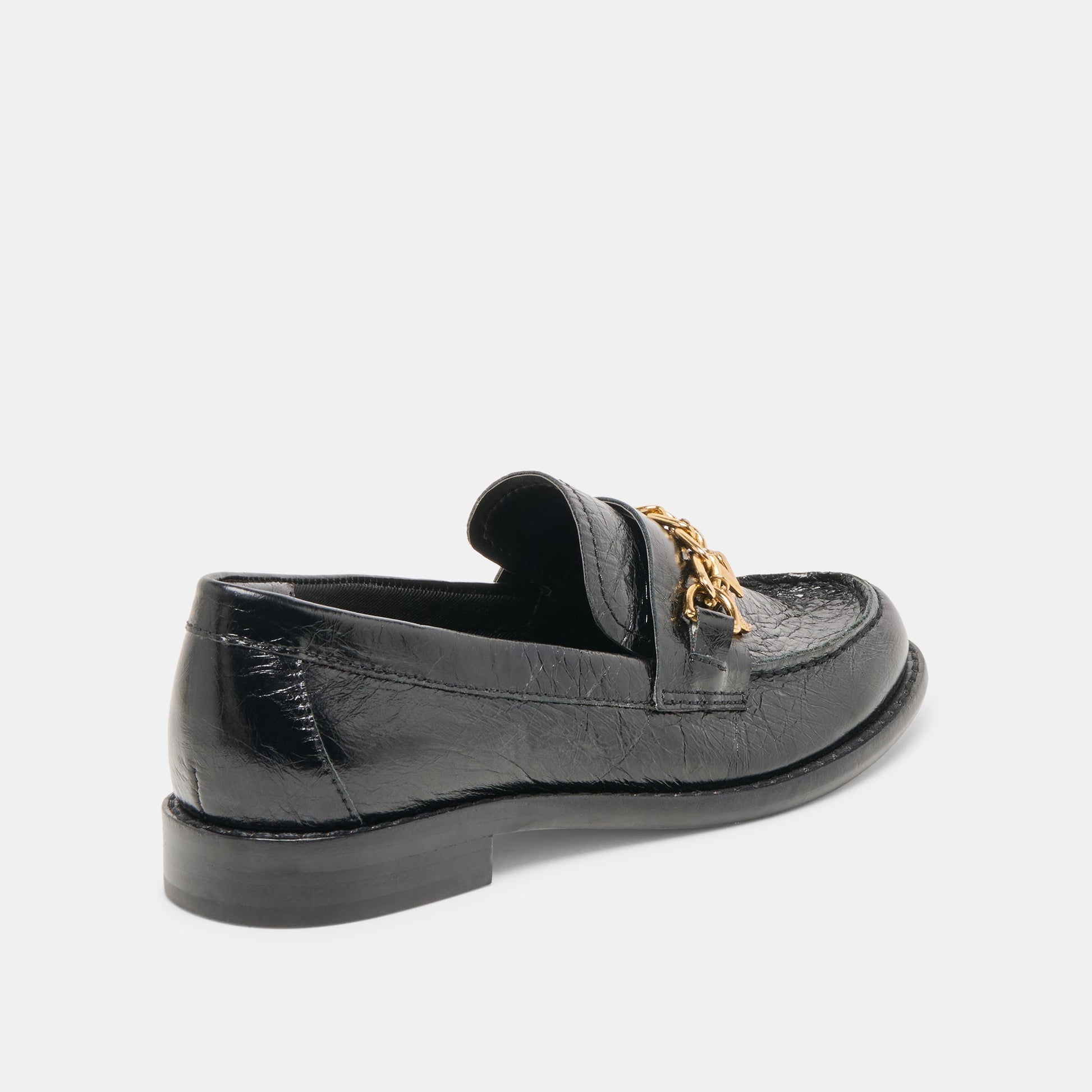 Waylen Midnight Crinkle Patent Loafers Dolce Vita