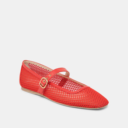 RODNI MESH BALLET FLATS CHILI WOVEN MESH Dolce Vita