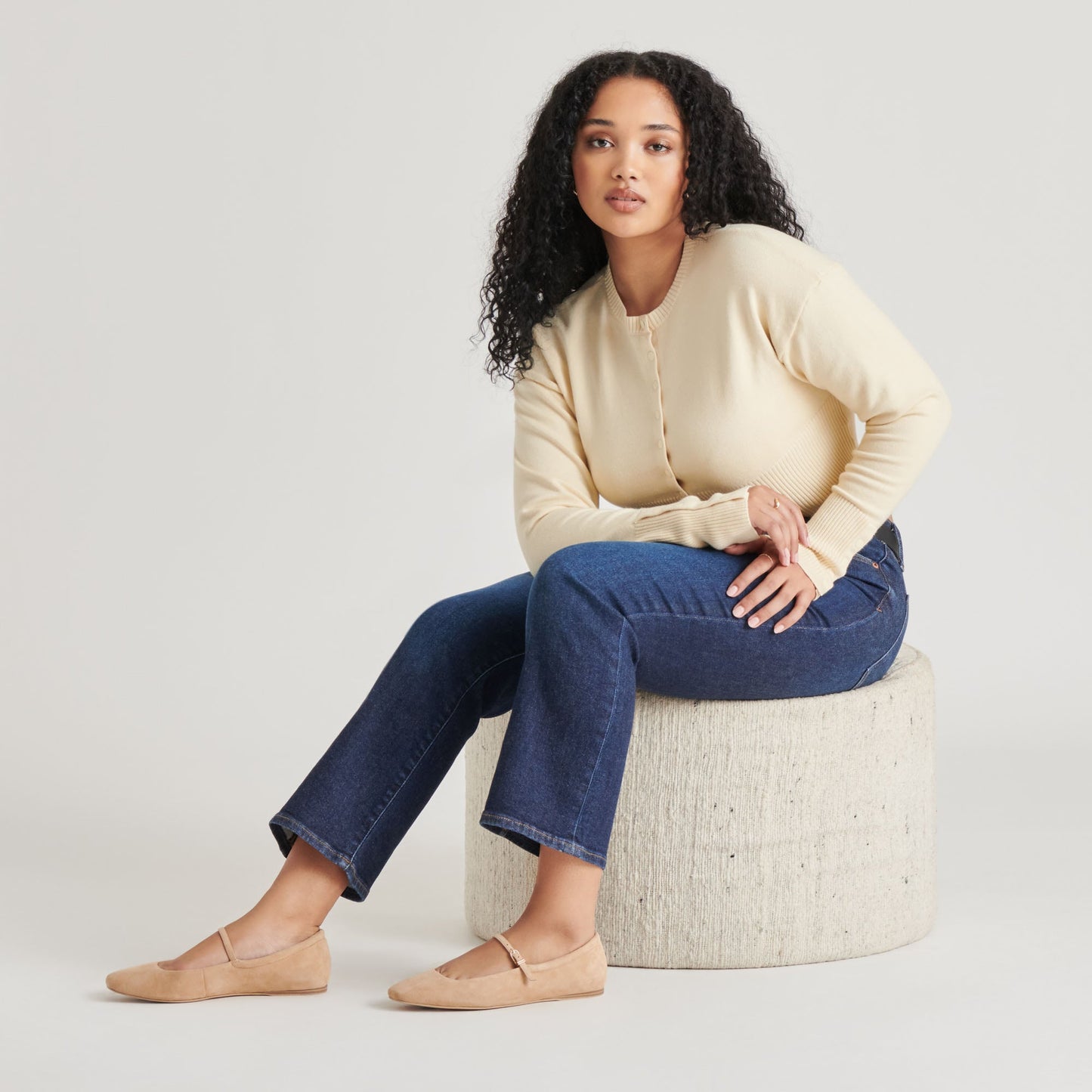 Reyes Bamboo Suede Ballet Flats Dolce Vita