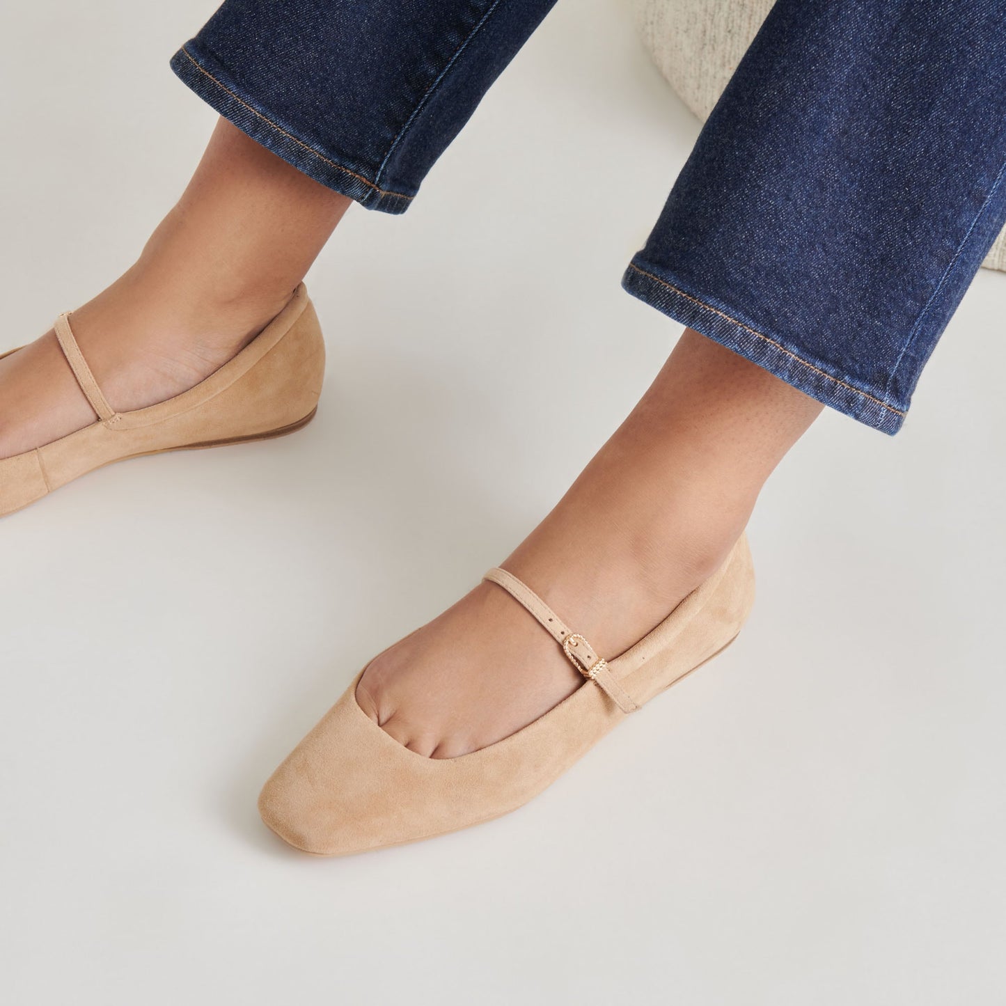 Reyes Bamboo Suede Ballet Flats Dolce Vita