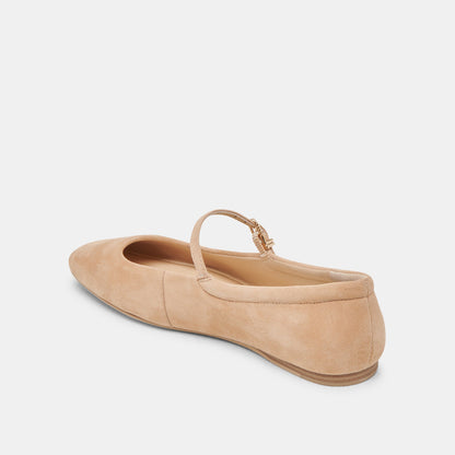 Reyes Bamboo Suede Ballet Flats Dolce Vita