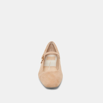 Reyes Bamboo Suede Ballet Flats Dolce Vita