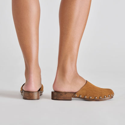 Alanis Chestnut Suede Flats Dolce Vita