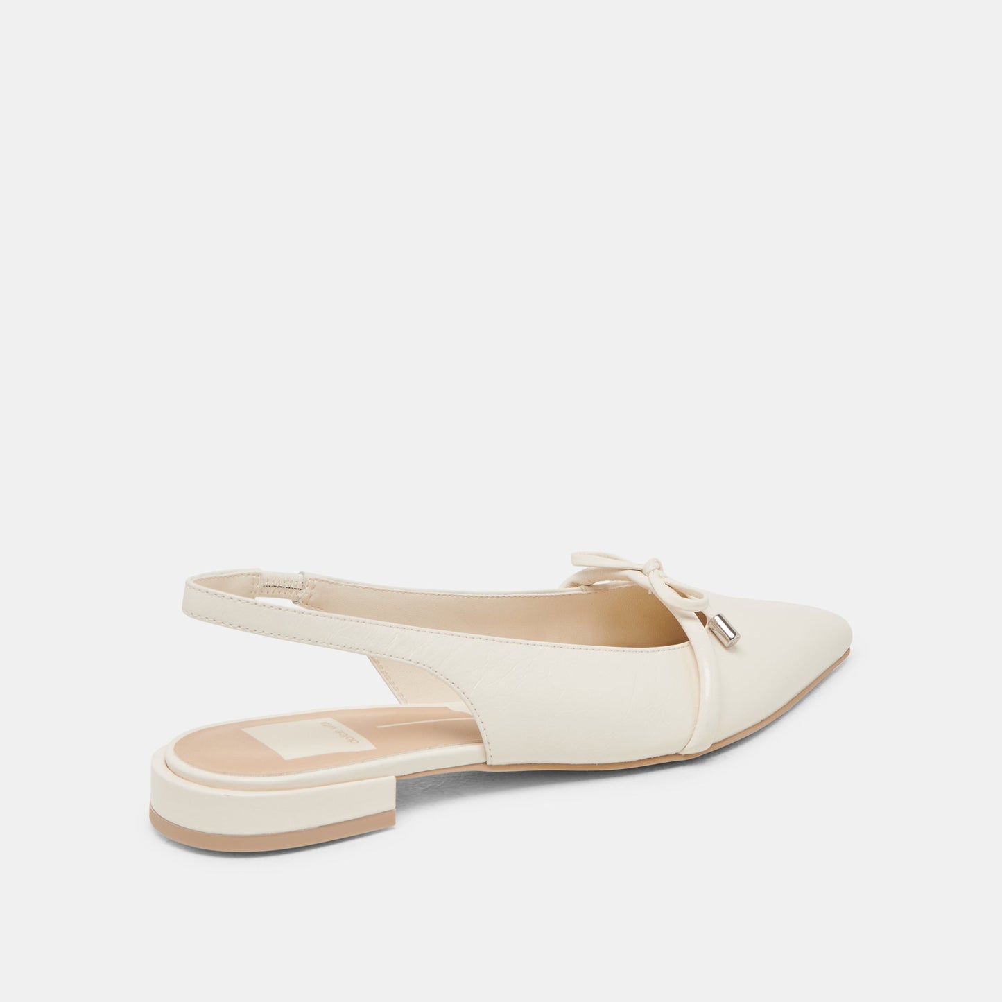 PAYGE FLATS OFF WHITE CRINKLE PATENT Dolce Vita