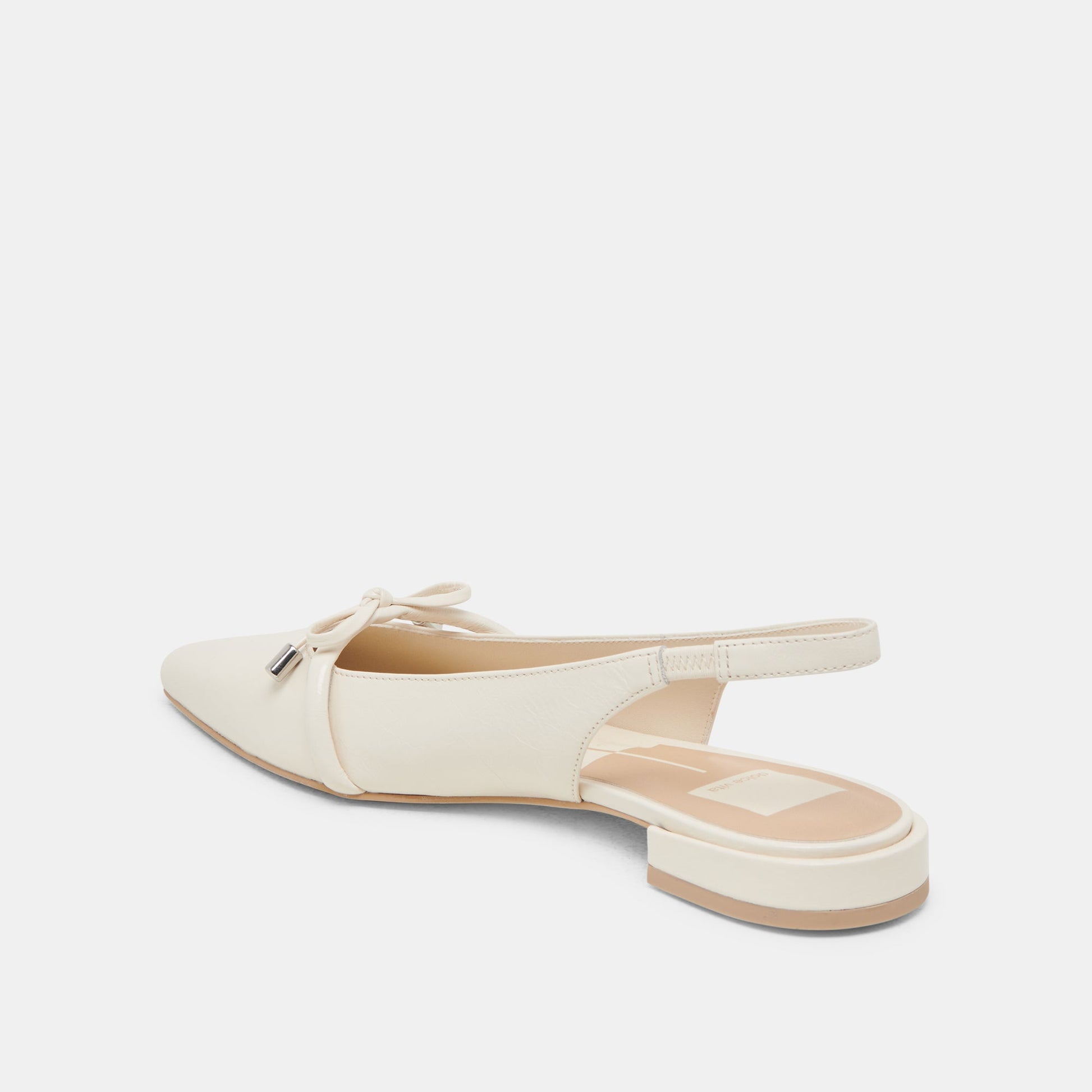 PAYGE FLATS OFF WHITE CRINKLE PATENT Dolce Vita