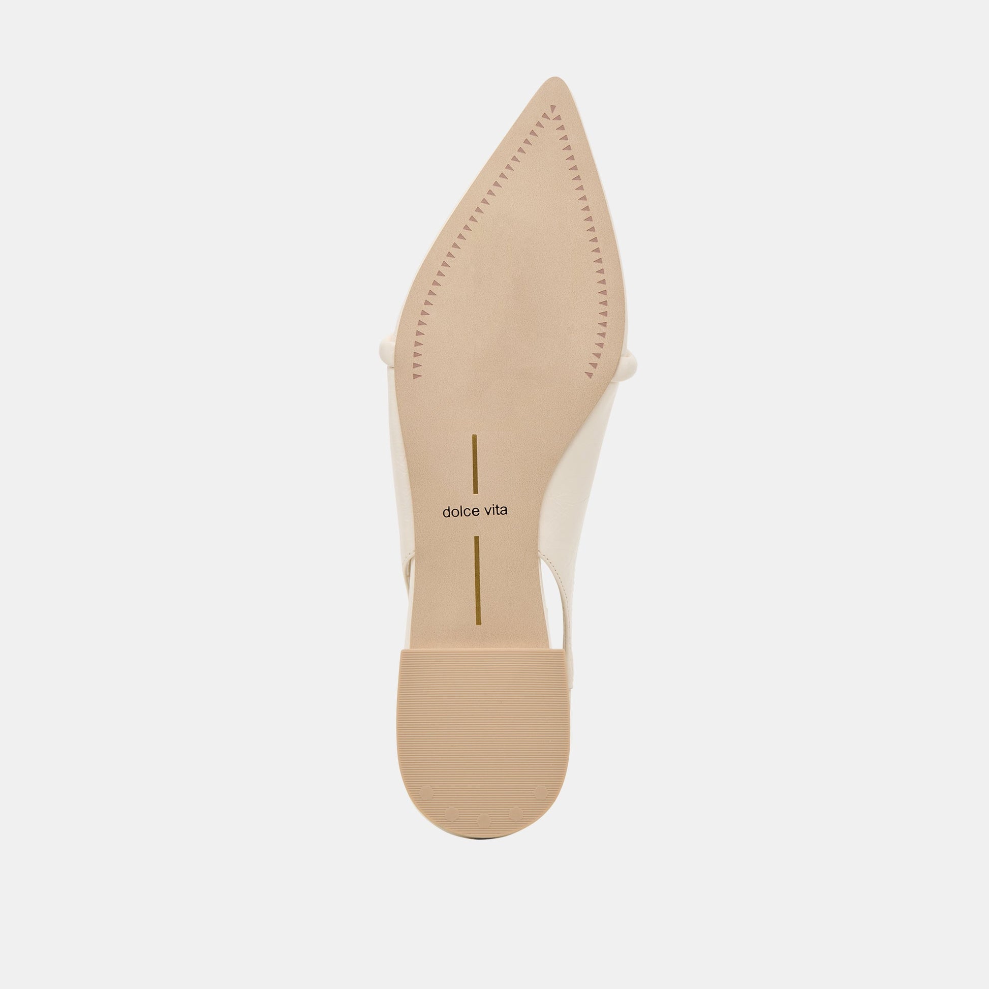 PAYGE FLATS OFF WHITE CRINKLE PATENT Dolce Vita