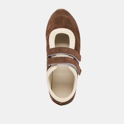 Swan Dk Brown Suede Sneakers Dolce Vita