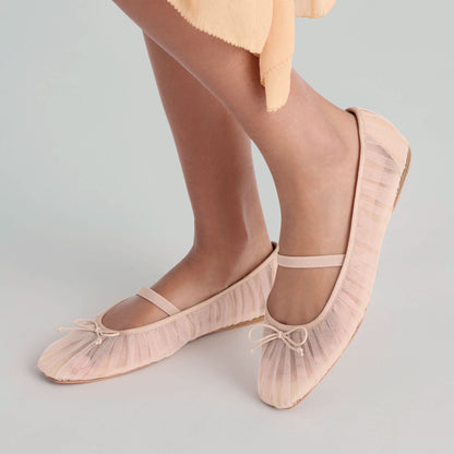 Raeven Praline Tulle Ballet Flats Dolce Vita