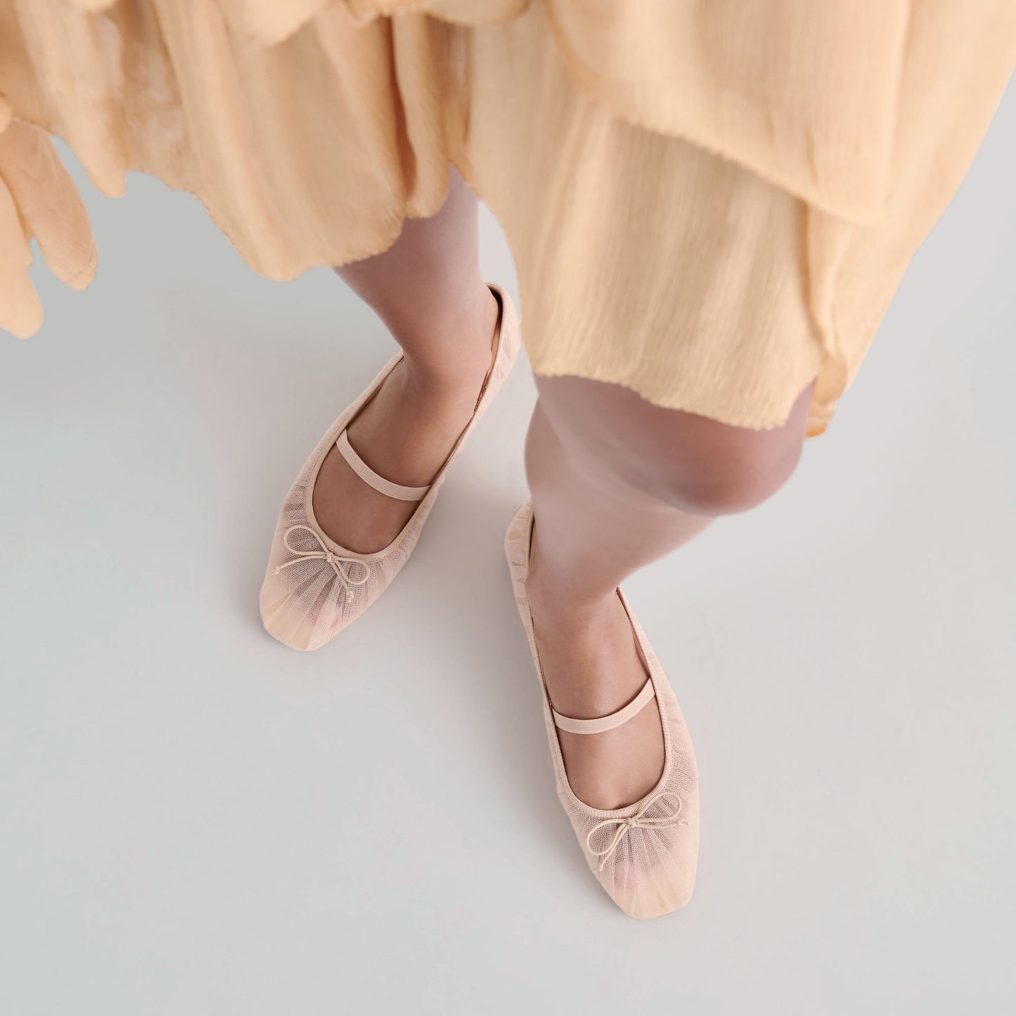 Raeven Praline Tulle Ballet Flats Dolce Vita