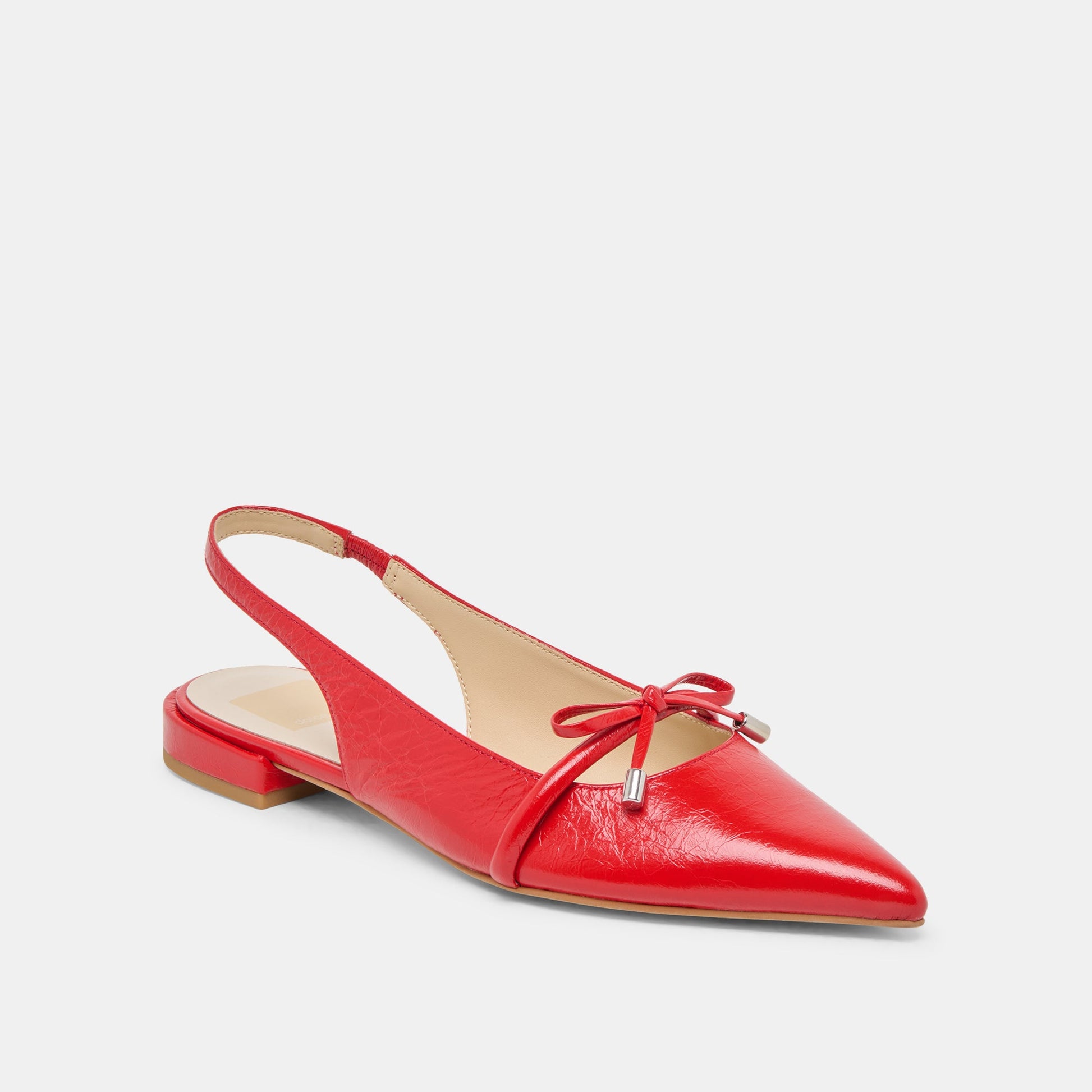 Payge Chili Crinkle Patent Flats Dolce Vita