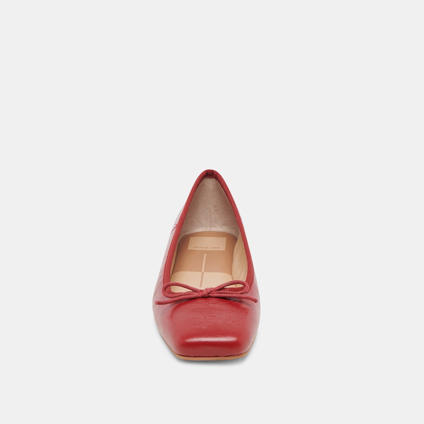 Anisa Ballet Flats RED CRINKLE PATENT Dolce Vita