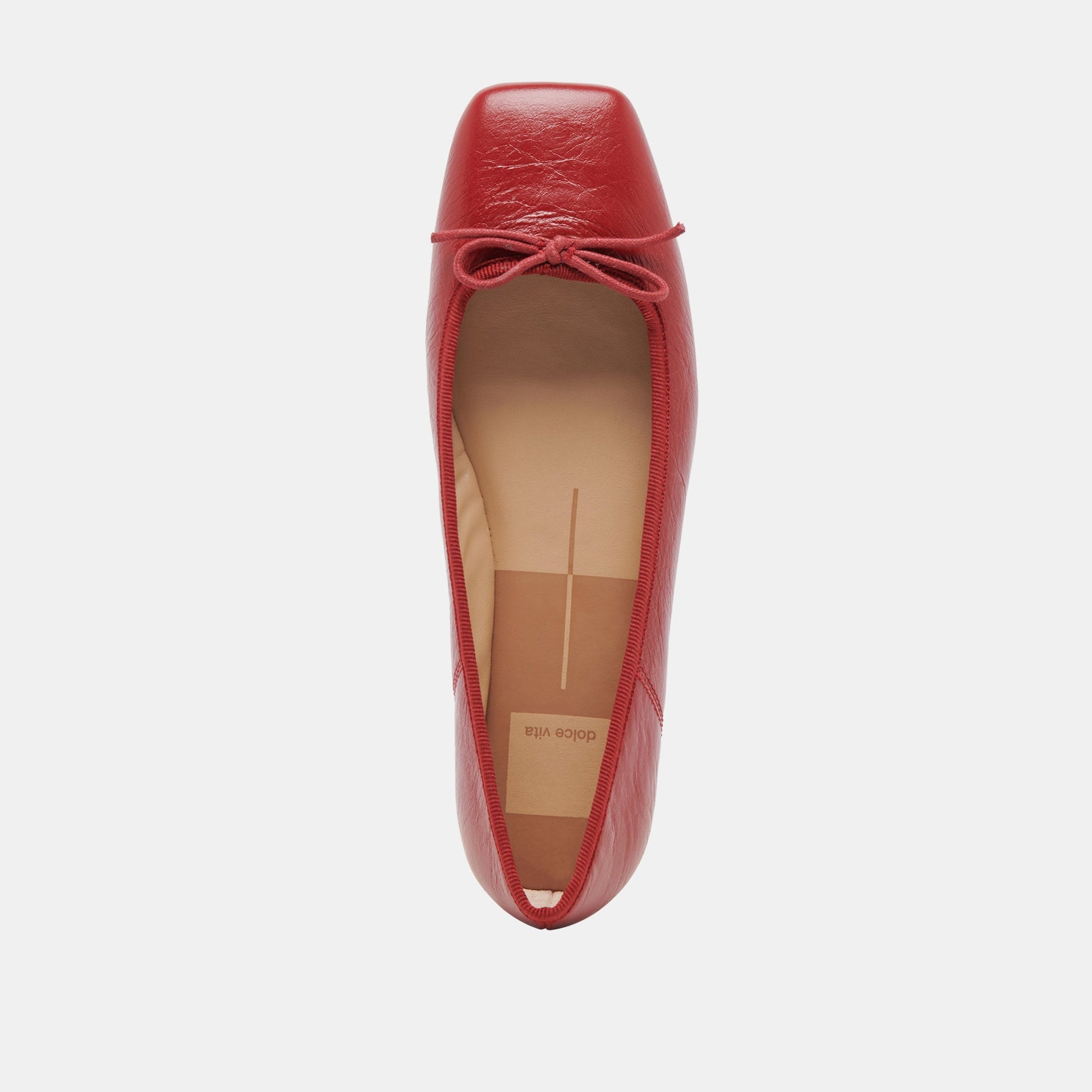 Anisa Ballet Flats RED CRINKLE PATENT Dolce Vita