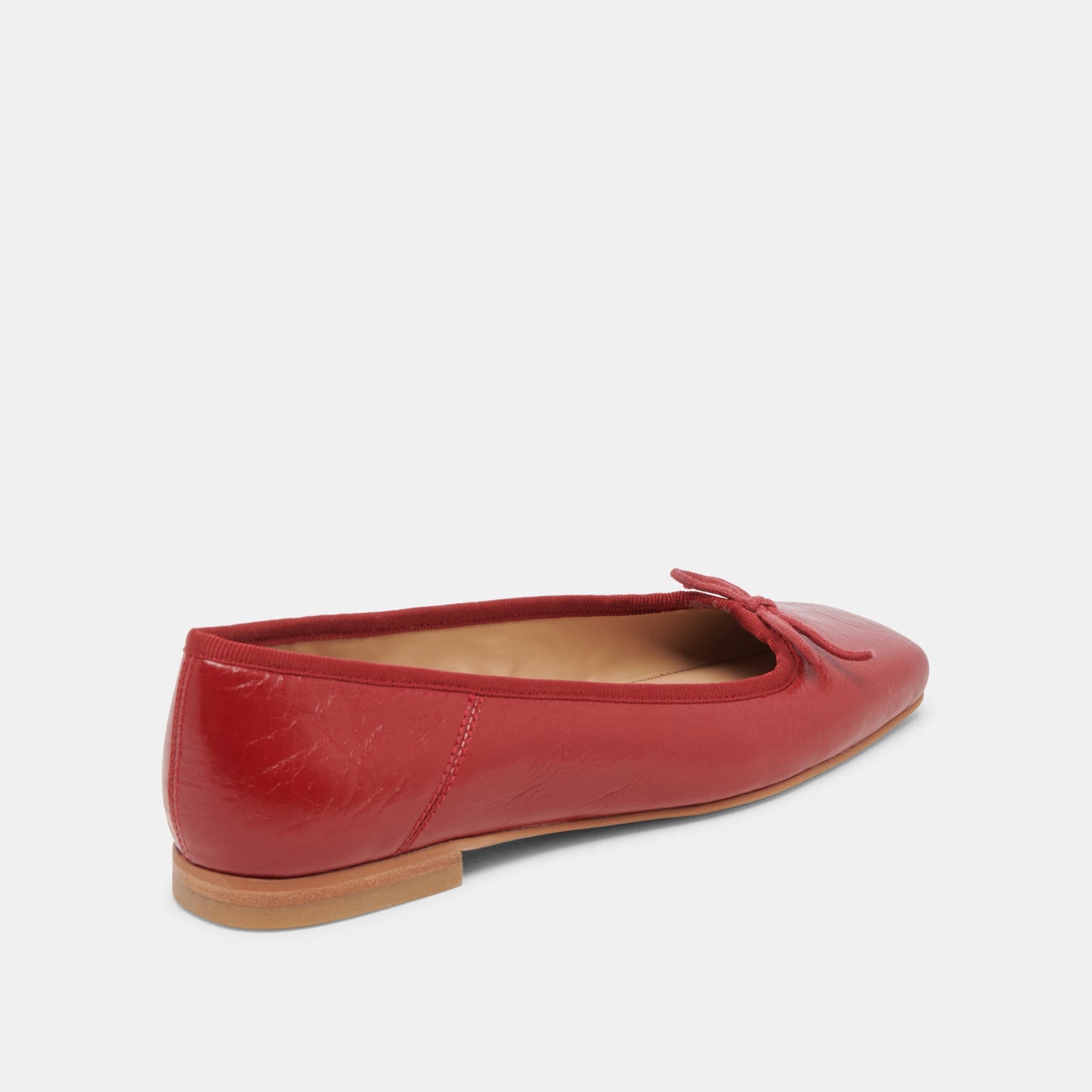 Anisa Ballet Flats RED CRINKLE PATENT Dolce Vita