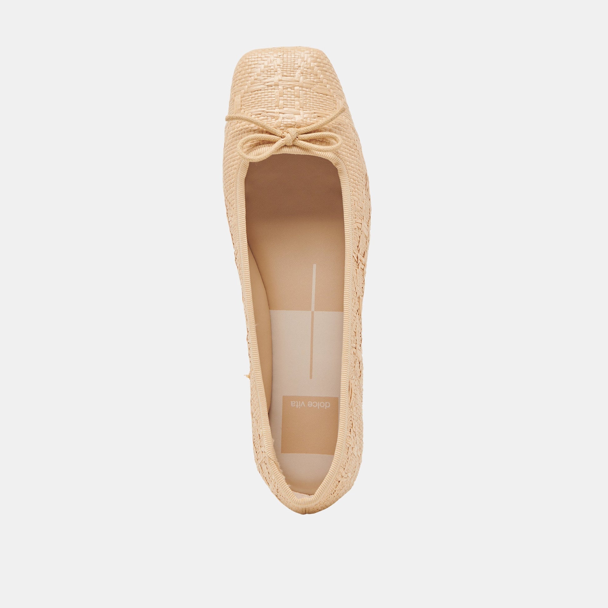ANISA BALLET FLATS LT NATURAL WOVEN RAFFIA Dolce Vita
