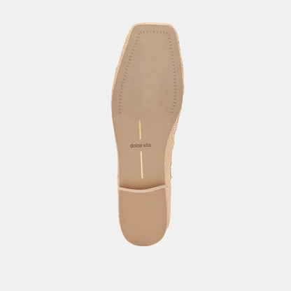 ANISA BALLET FLATS LT NATURAL WOVEN RAFFIA Dolce Vita